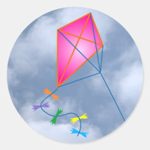 kite classic round sticker