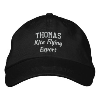 Kite Flying Expert Custom Name V07Z Embroidered Hat