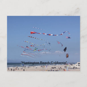 Kite Flying on the Beach Postcard