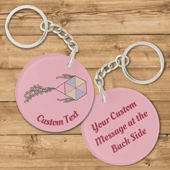 Kite Icon Pink Keychain (Creator Uploaded)