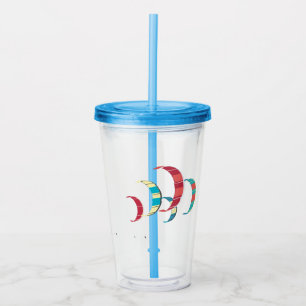 Kite Surfing Acrylic Tumbler