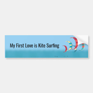 Kite Surfing Bumper Sticker