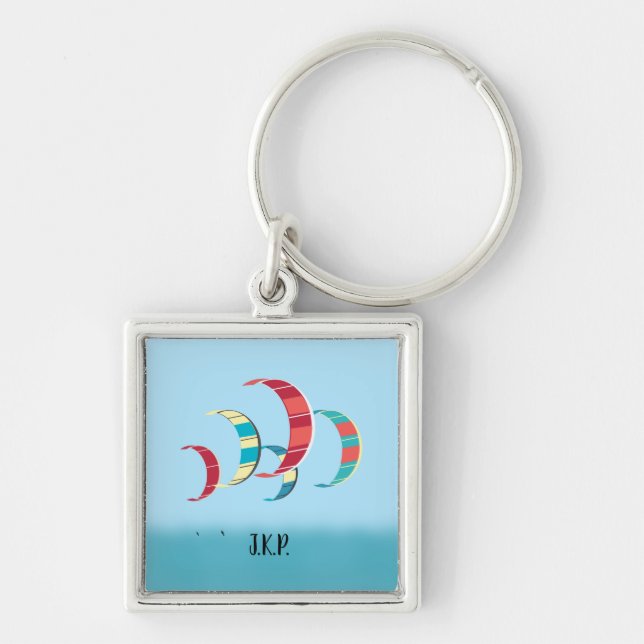 Kite Surfing Key Ring (Front)