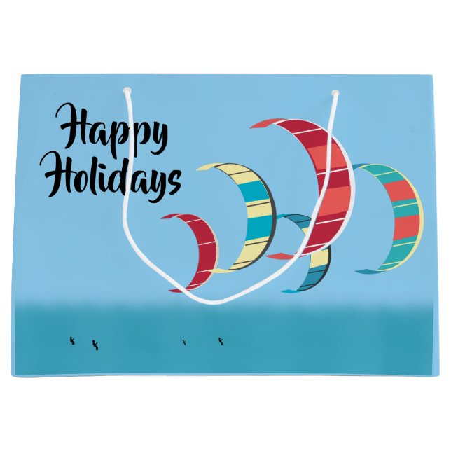 Kite Surfing Large Gift Bag (Front)