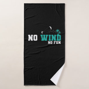 Kite Surfing no Wind Bath Towel