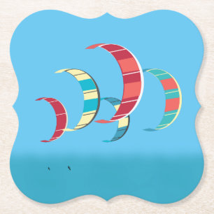Kite Surfing Paper Coaster