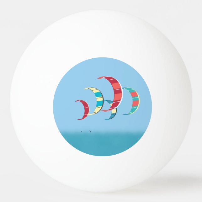 Kite Surfing Ping Pong Ball (Front)