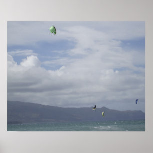 Kite Surfing Poster