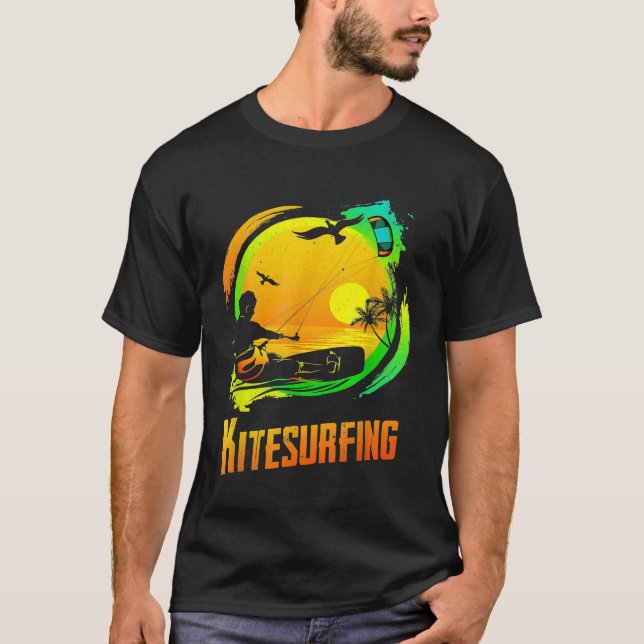 Kite Surfing Shirt Kitesurfer Kitesurfing T Shirt  (Front)