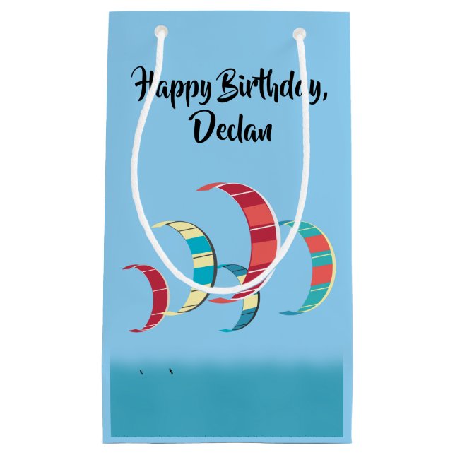 Kite Surfing Small Gift Bag (Front)