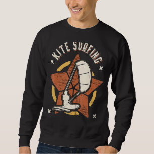 Kite Surfing Vintage Retro Classic Sport Sweatshirt