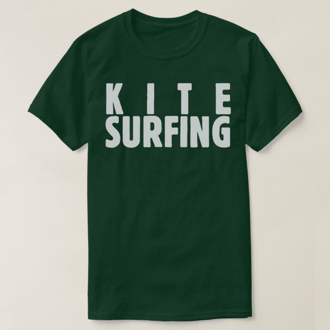 Kite Surfing white T-Shirt (Design Front)