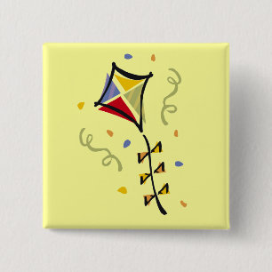 Kite Tshirts and Gifts 15 Cm Square Badge