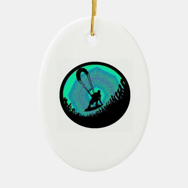 KITEBOARD EVENTS HORIZONS CERAMIC ORNAMENT (Front)