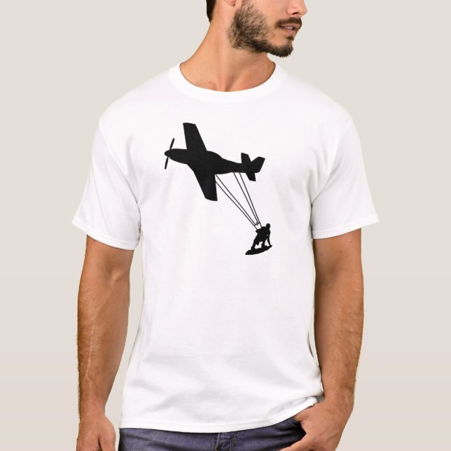 Kiteboard Plane T-Shirt (Front)