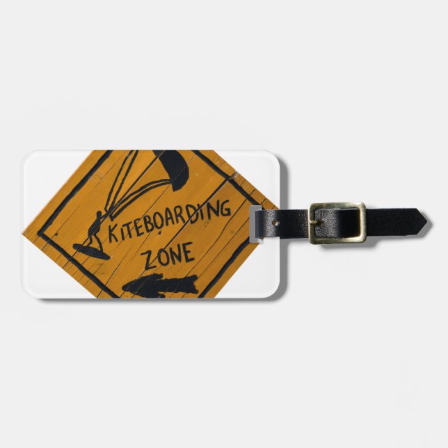 Kiteboard Sign Luggage Tag (Front Horizontal)