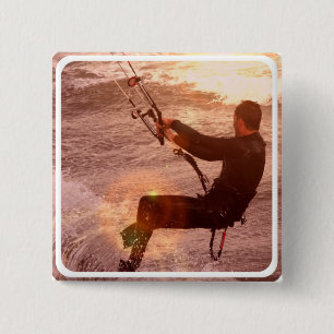 Kiteboard Square Pin
