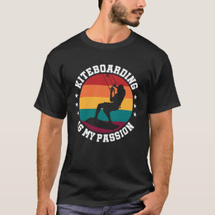 Kiteboarder Retro Kitesurfing Kiteboarding Windsur T-Shirt