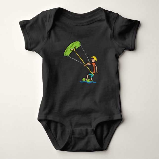 Kiteboarding Baby Bodysuit (Front)