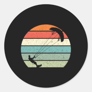 Kiteboarding Classic Round Sticker