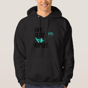 Kiteboarding Kite Kiting Surfing Kitesurfing Vint Hoodie