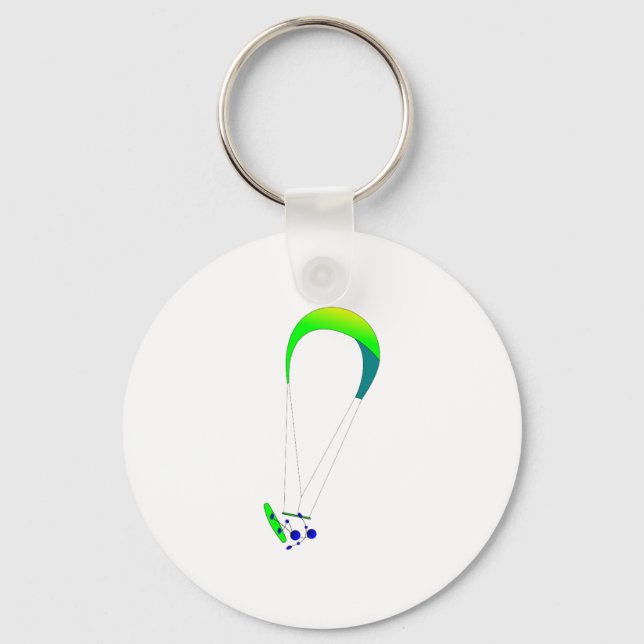 Kiteboarding - Kitesurfing Key Ring (Front)