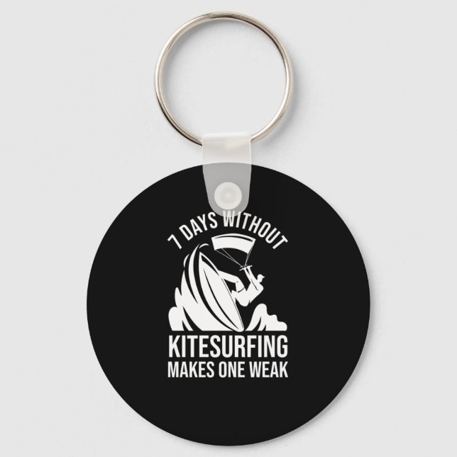 Kiteboarding Kitesurfing Water Sports Key Ring (Front)
