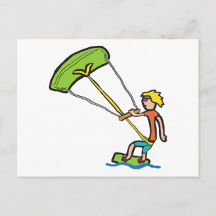 Kiteboarding Postcard