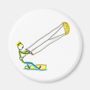 Kiteboarding Stickman Magnet