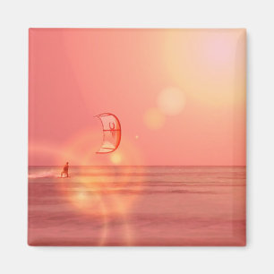 Kiteboarding Sunset Magne Magnet