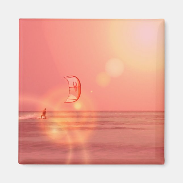 Kiteboarding Sunset Magne Magnet (Front)