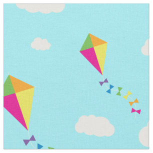 Kites Cute Colourful Kids Fabric