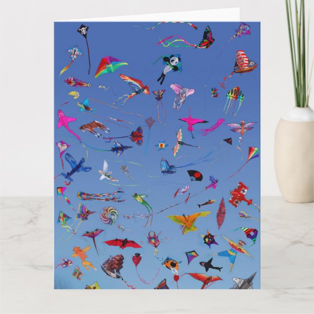 Kites Kites Kites In the Sky Card (Front)