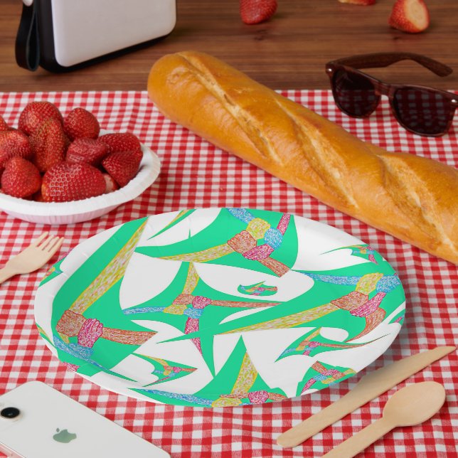 Kites of Connection Paper Plates (Picnic)