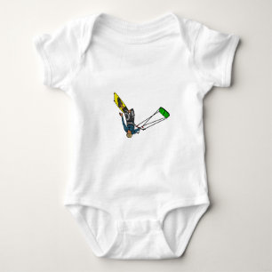 kitesurfer baby bodysuit