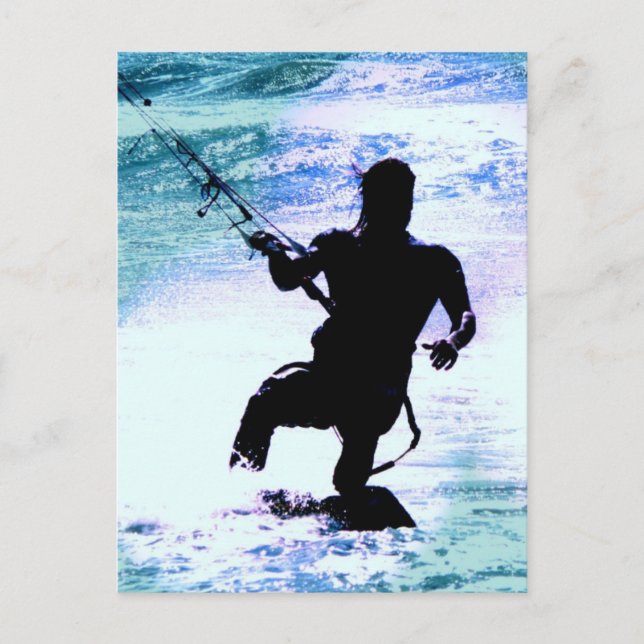 kitesurfing-3 postcard (Front)
