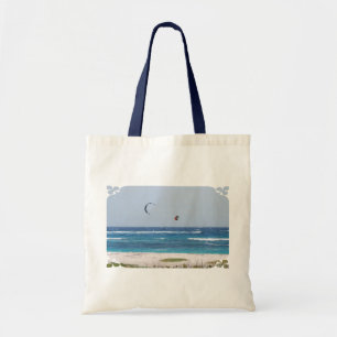 Kitesurfing Beach Tote Bag