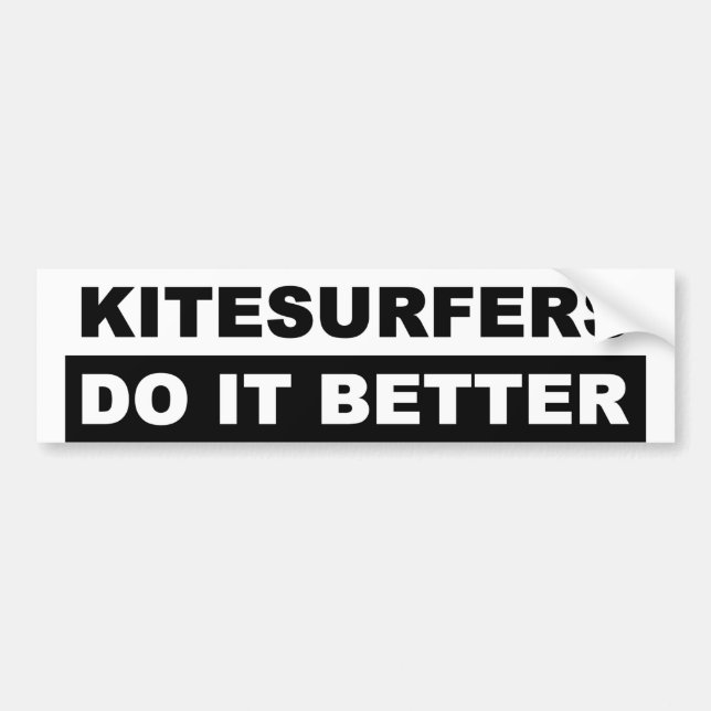 KITESURFING BUMPER STICKERS (Front)