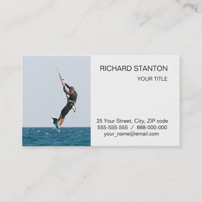 Kitesurfing Business Card (Front)