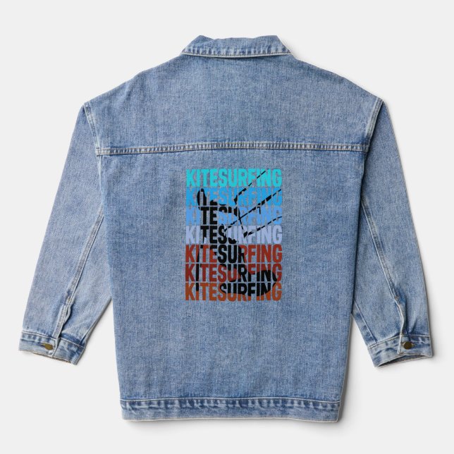 Kitesurfing Denim Jacket (Back)