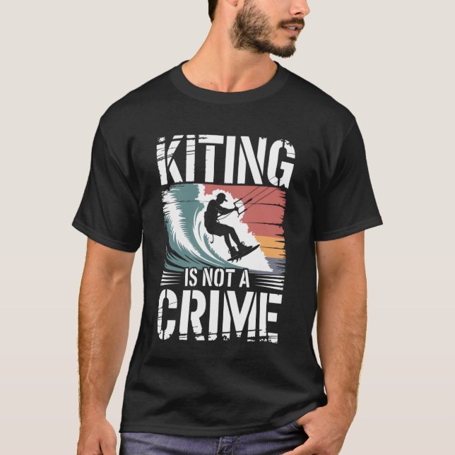 Kitesurfing Kiting Kiteboarder T-Shirt (Front)