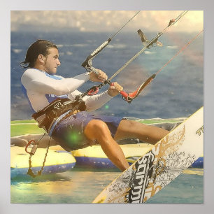 Kitesurfing Poster