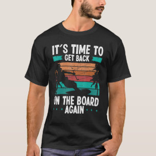 Kitesurfing Session Vintage Kitesurfer Kite Wind K T-Shirt