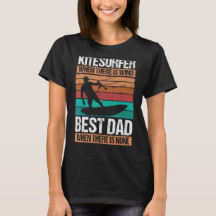 Kitesurfing Vintage Fathers Day Dad Papa Kitesurfe T-Shirt