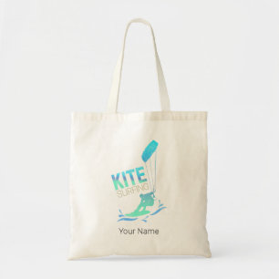 Kitesurfing Vintage Kiteboarder Kite Surfing Tote Bag