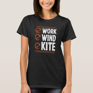 Kitesurfing Vintage Work Wind Kite Kitesurfer Kite T-Shirt