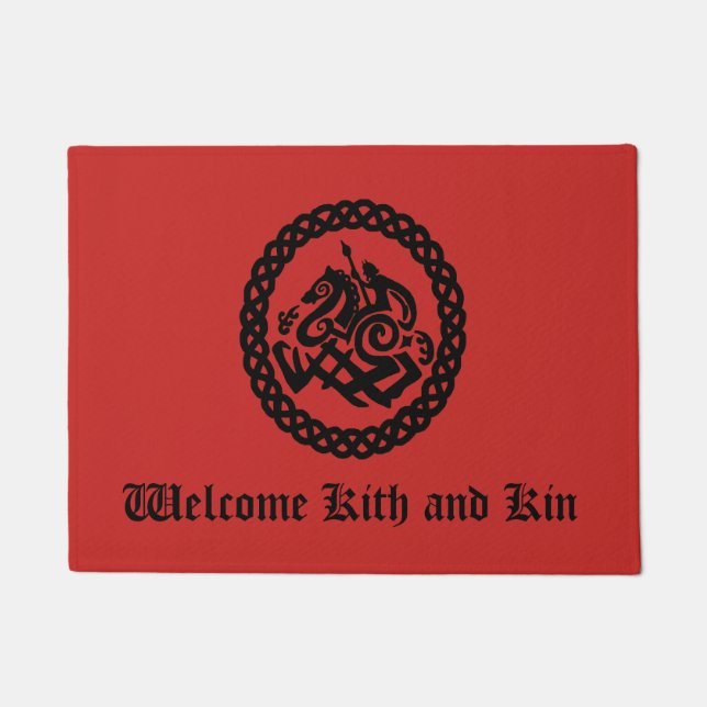 Kith and Kin Odin Silhouette Doormat (Front)