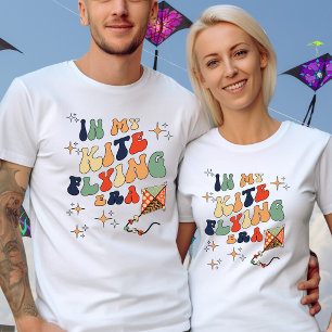 Kiting Kite Flying Custom Text on Back T-Shirt