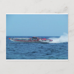 Kiton offshore powerboat. postcard