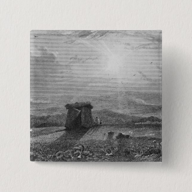 Kits Cot House 15 Cm Square Badge (Front)